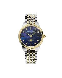 Frederique Constant Slimline Ladies Moonphase 30 mm - FC-206MPND1S3B - urmakerlarsen.no