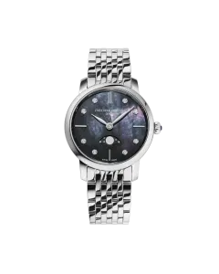 Frederique Constant Slimline Ladies Moonphase 30 mm - FC-206MPBD1S6B - urmakerlarsen.no