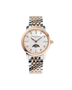 Frederique Constant Slimline Ladies Moonphase 30 mm - FC-206MPWD1S2B - Urmakerlarsen.no