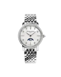 Frederique Constant Slimline Ladies Moonphase 30 mm - FC-206MPWD1SD6B - Urmakerlarsen.no