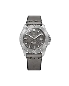 Venezianico Nereide Damasco 4521565 herreklokke p&aring; 42 mm med automatisk verk, skive av damaskusst&aring;l og skinnrem.