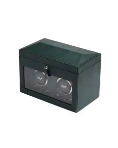 WOLF British Racing Double Watch Winder With Storage