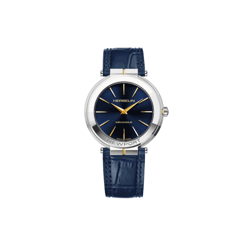 Herbelin Newport Slim Mechanical 42 mm - 1222/T15BL - Urmakerlarsen.no