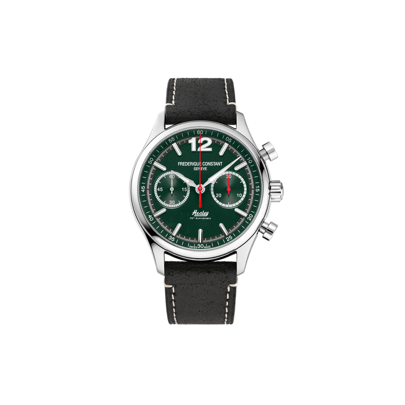 Frederique Constant Vintage Rally Healey Chronograph 42 mm - Limited Edition - FC-397HDGR5B6 - Urmakerlarsen.no