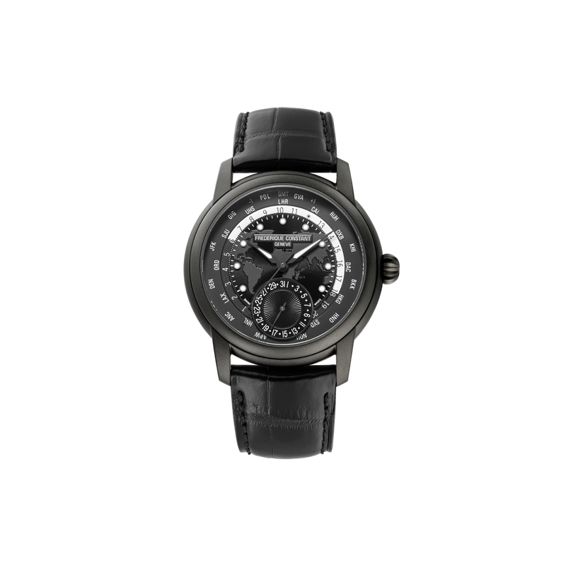 Frederique Constant Maufacture Worldtimer Globetrotter 42 mm - Limited Edition - FC-718BAWM4TH6 - Urmakerlarsen.no
