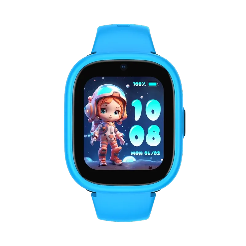 Lagenio K3 Blå/Sort smartklokke for barn med telefon og GPS. Med foreldreapp har du full kontroll mens barnet nyter frihet. 