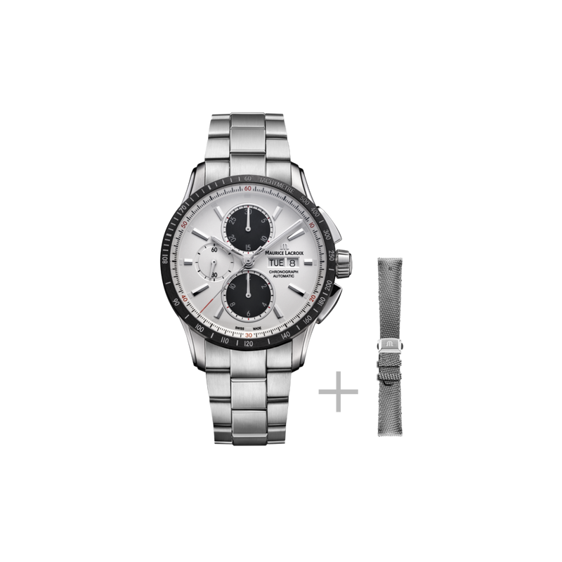 Maurice Lacroix Pontos S Chronograph 43 mm - PT6038-SSL2H-130-A - Urmakerlarsen.no