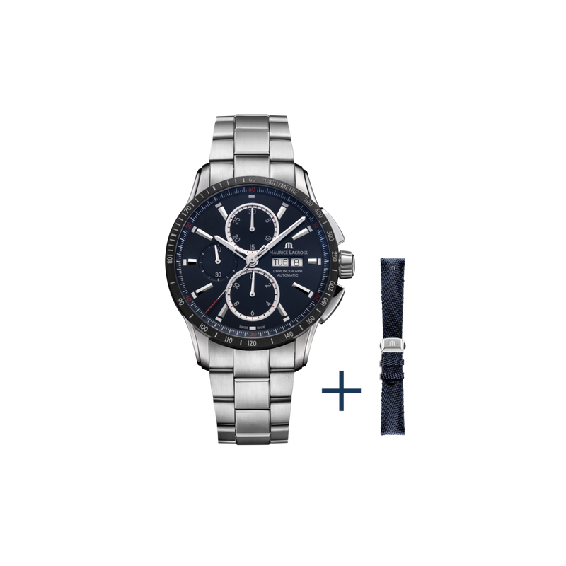 Maurice Lacroix Pontos S Chronograph 43 mm - PT6038-SSL2H-430-C - Urmakerlarsen.no