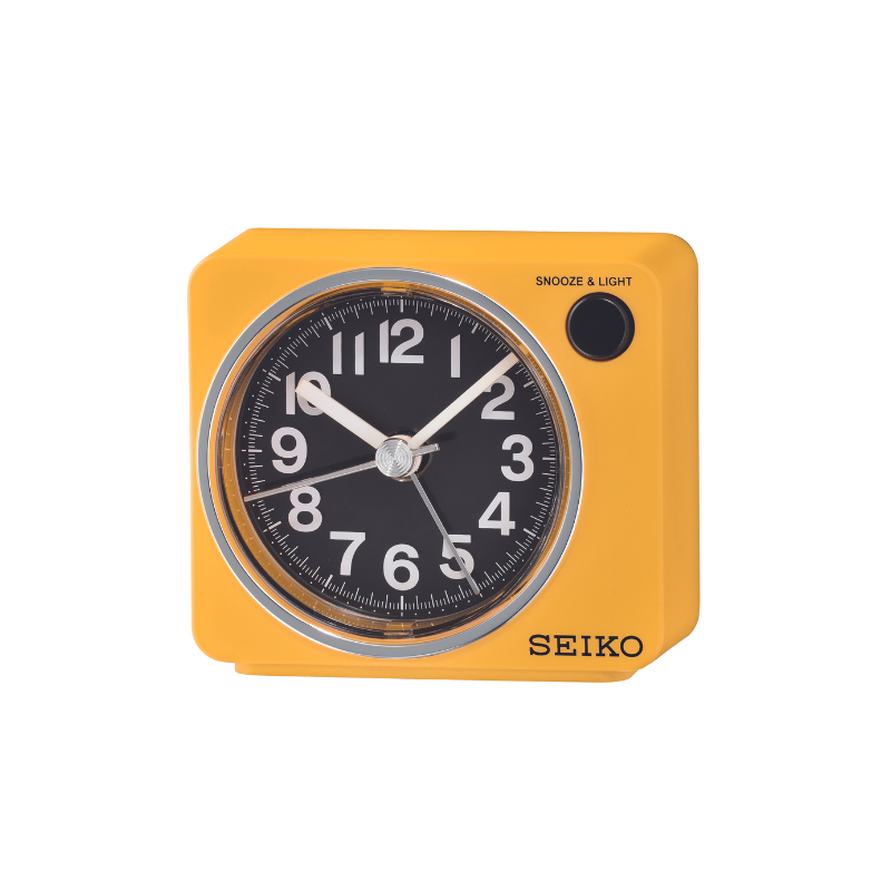 Seiko Alarmklokke 7x8x4 cm - QHE100Y - Urmakerlarsen.no