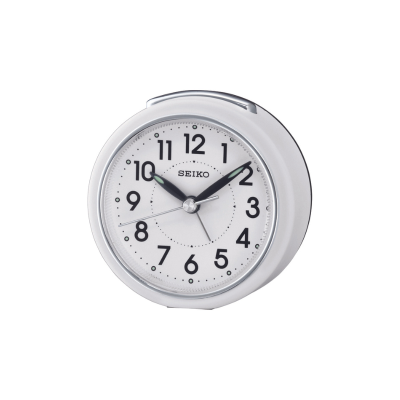 Seiko Alarmklokke 8x8x5 cm - QHE125W - Urmakerlarsen.no