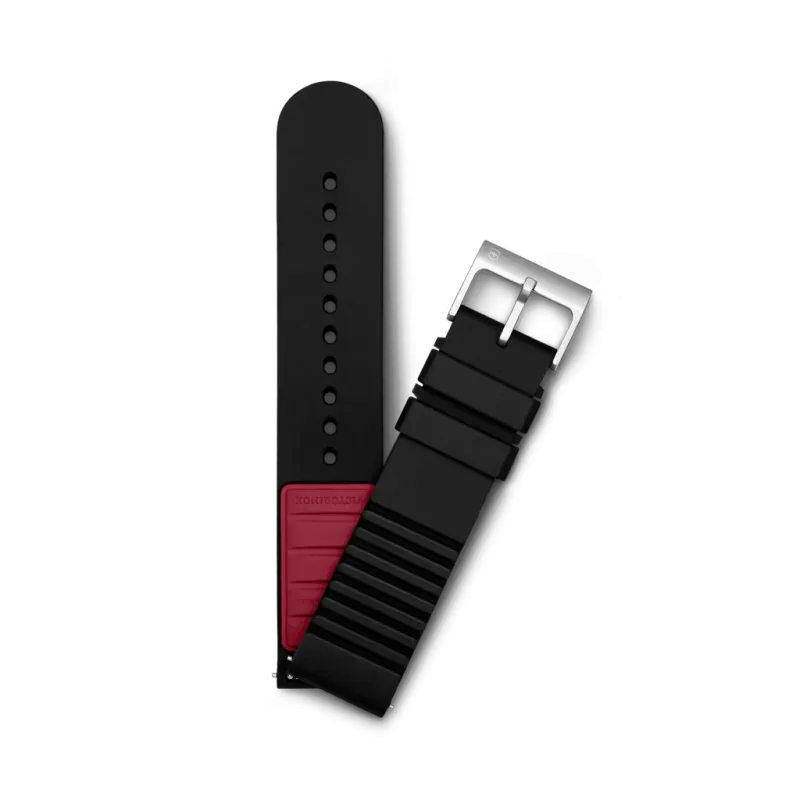 Victorinox gummirem D1 v60028 - 21mm sort med C-spenne. 