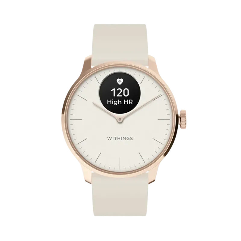 Withings Scanwatch Light Rose Gold White - HWA11-MODEL 1-ALL - urmakerlarsen.no