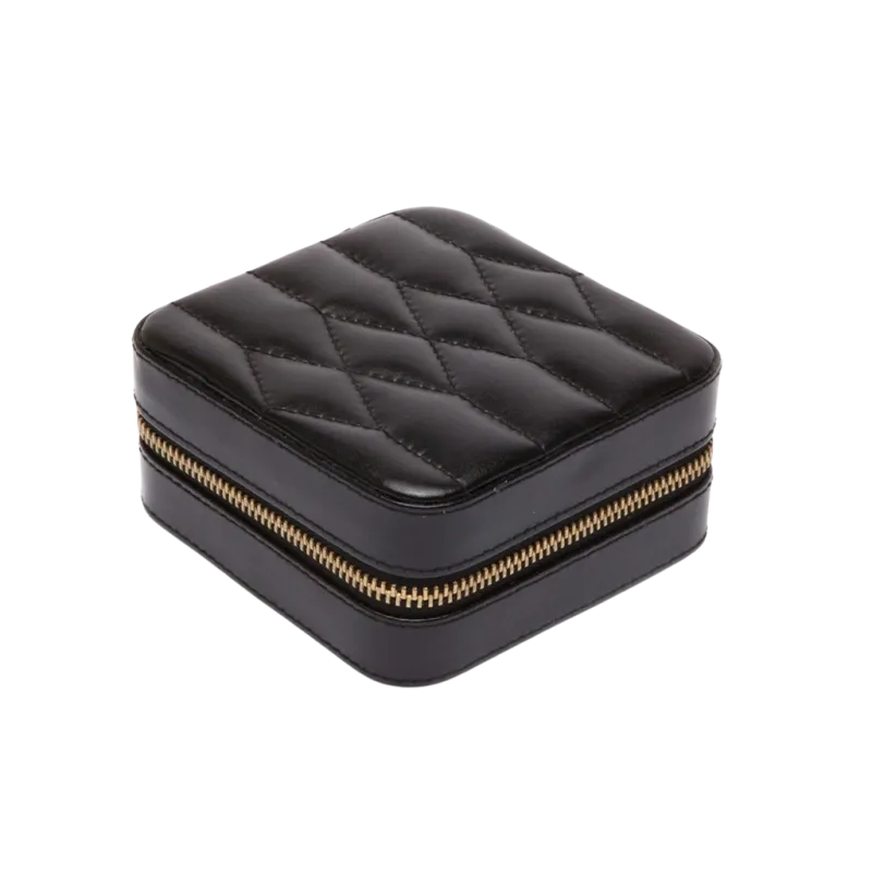 WOLF Caroline Zip Travel Case - Black - 329971 - Urmakerlarsen.no