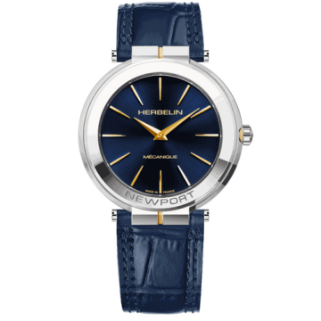 Herbelin Newport Slim Mechanical 42 mm - 1222/T15BL - Urmakerlarsen.no