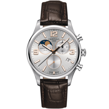 Certina DS-8 Moon Phase Quartz 42 mm - C0334601603700 - Urmakerlarsen.no