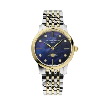 Frederique Constant Slimline Ladies Moonphase 30 mm - FC-206MPND1S3B - urmakerlarsen.no