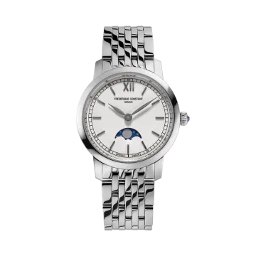 Frederique Constant Slimline Ladies Moonphase 30 mm - FC-206SW1S6B - Urmakerlarsen.no