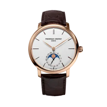 Frederique Constant Slimline Moonphase Manufacture 42 mm - FC-705V4S4 - Urmakerlarsen.no