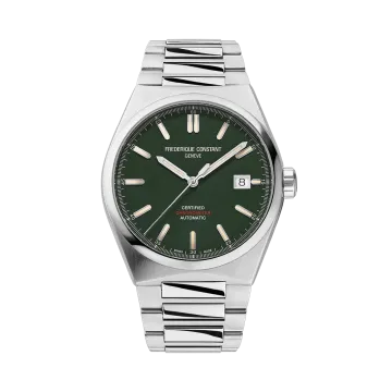 Frederique Constant FC-303GRS3NH6B herreklokke med automatisk verk, stållenke og gummirem