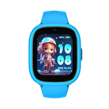 Lagenio K3 Blå/Sort smartklokke for barn med telefon og GPS. Med foreldreapp har du full kontroll mens barnet nyter frihet. 