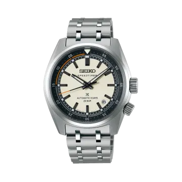 Seiko Prospex Speedtimer SPB513 herreklokke på 39,5 mm i stål med lys skive. 200 meter vanntett.
