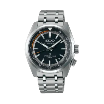 Seiko Prospex Speedtimer SPB515J1 herreklokke på 39,5 mm i stål med sort skive. 200 meter vanntett.