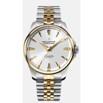 Meccaniche Veneziane Redentore 36mm gull/stål med lenke