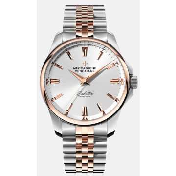 Meccaniche Veneziane Redentore 36mm stål/rosé med lenke