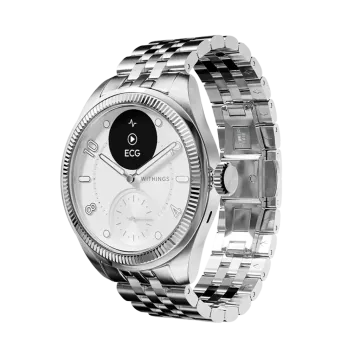 Withings Scanwatch Nova Brilliant Silver - HWA10-MODEL 10-ALL - urmakerlarsen.no