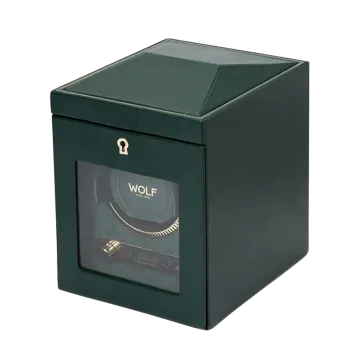 WOLF British Racing Single Winder - Green - 793141 - Urmakerlarsen.no