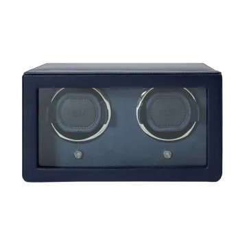 WOLF Cub Double Winder with Cover - Navy - 461217 - Urmakerlarsen.no