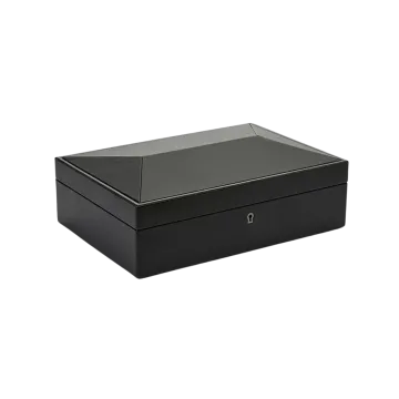 WOLF British Racing 10 Piece Watch Box - Black - 792702 - Urmakerlarsen.no