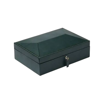 WOLF British Racing 10 Piece Watch Box - Green - 792741 - Urmakerlarsen.no