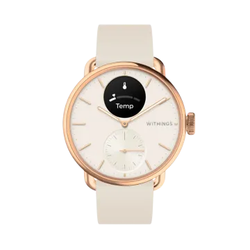 Withings Scanwatch 2 Rose Gold White - HWA10-MODEL 3-ALL - urmakerlarsen.no